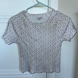 American Eagle small floral baby Tee